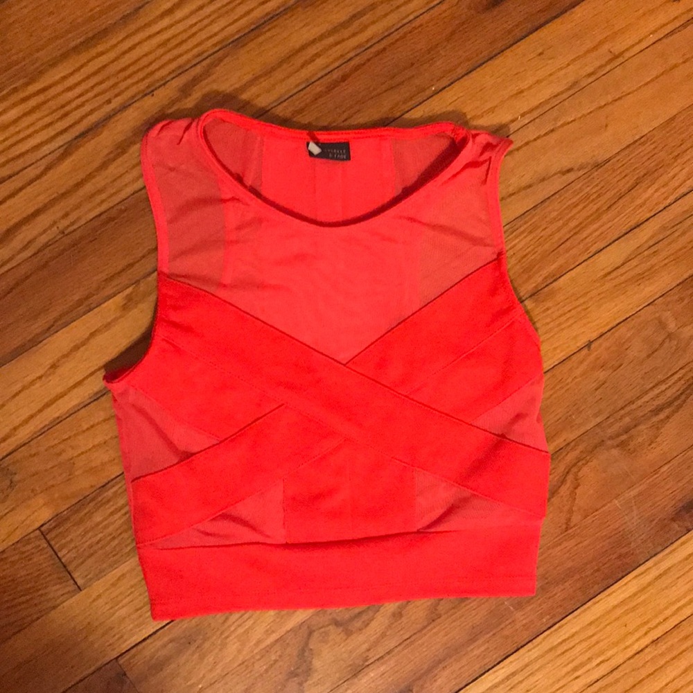 Urban Outfitters red crop top